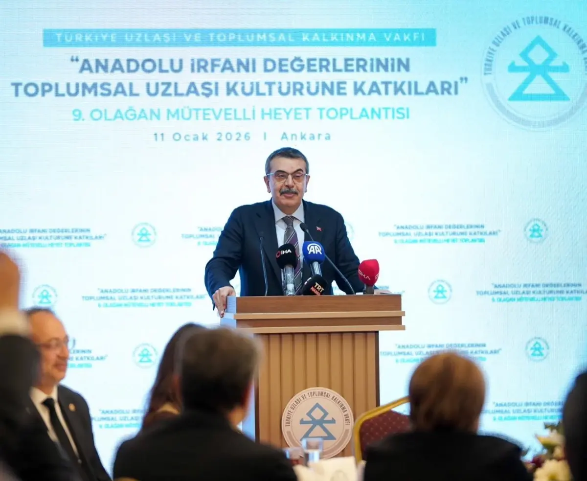 Milli Eğitim Bakanı Tekin, Eğitimde İnanç Özgürlüğü ve Toplumsal Uzlaşı Vurgusu Yaptı