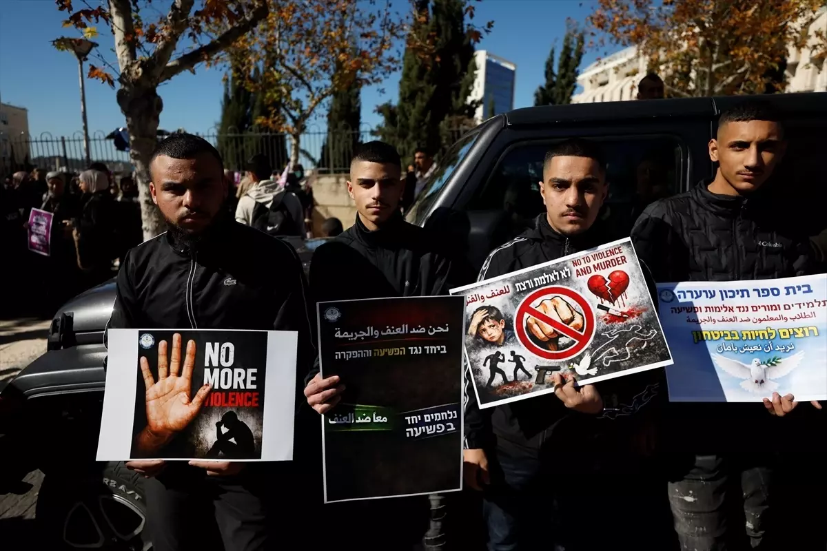 İsrail vatandaşı Filistinliler, İsrail'in suçla mücadeledeki hareketsizliğini protesto etti