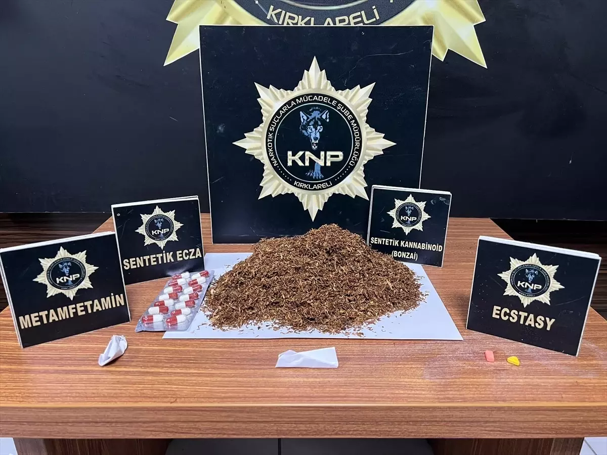 Kırklareli'nde uyuşturucu operasyonunda yakalanan 5 şüpheli tutuklandı