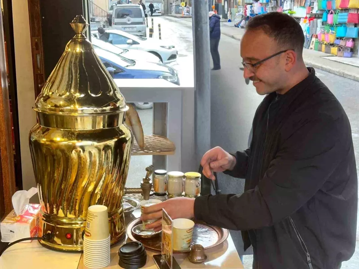 Kışın vazgeçilmezi salep yoğun ilgi görüyor
