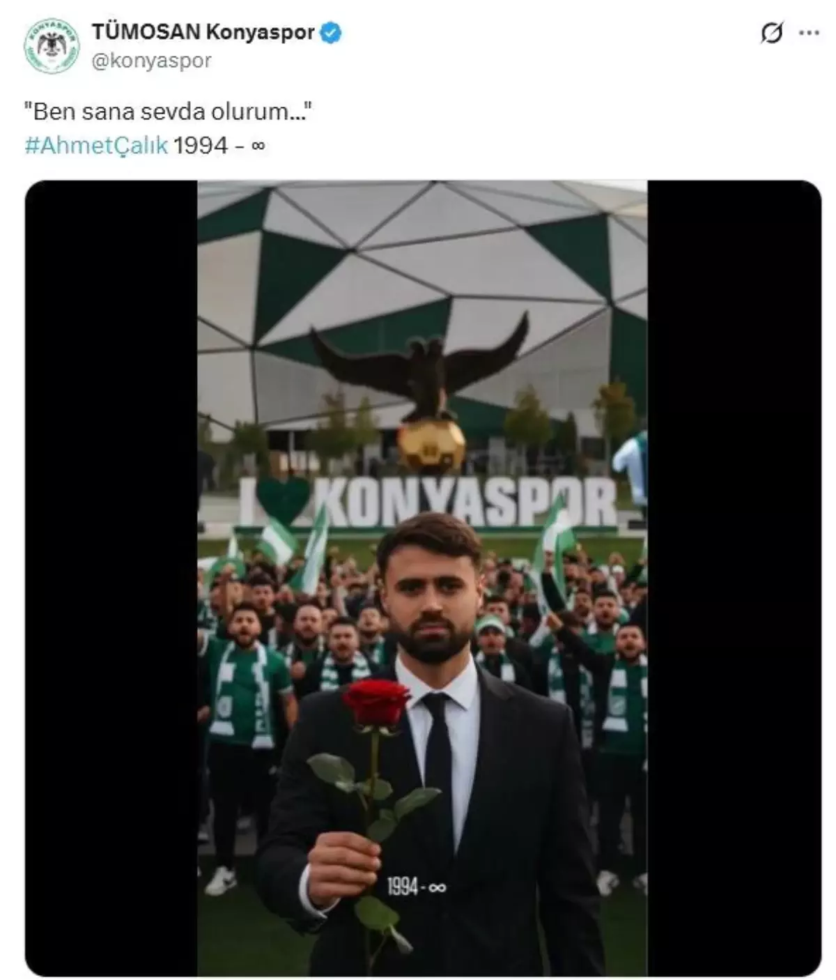 Konyaspor'dan Ahmet Çalık paylaşımı