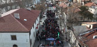 Nevşehir'de Gazze'ye destek yürüyüşü düzenlendi