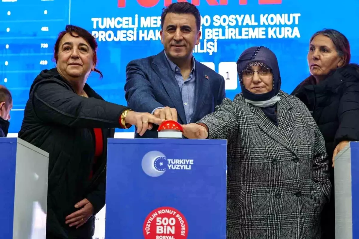 Tunceli'de 875 sosyal konutun kura çekimi gerçekleşti