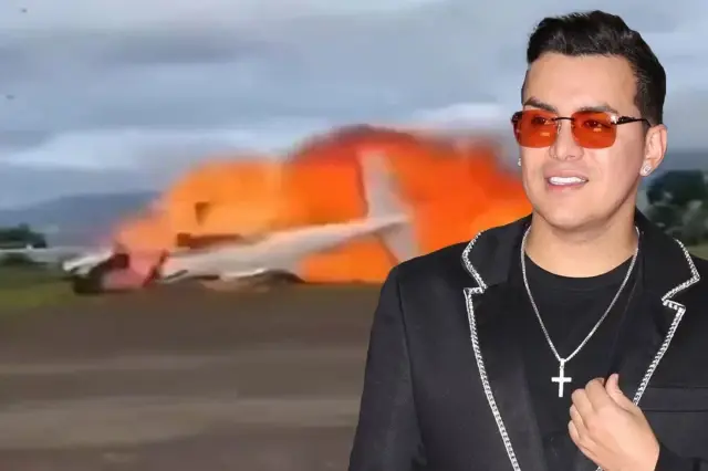 The plane crash in which famous singer Yeison Jimenez lost his life was  captured on camera.