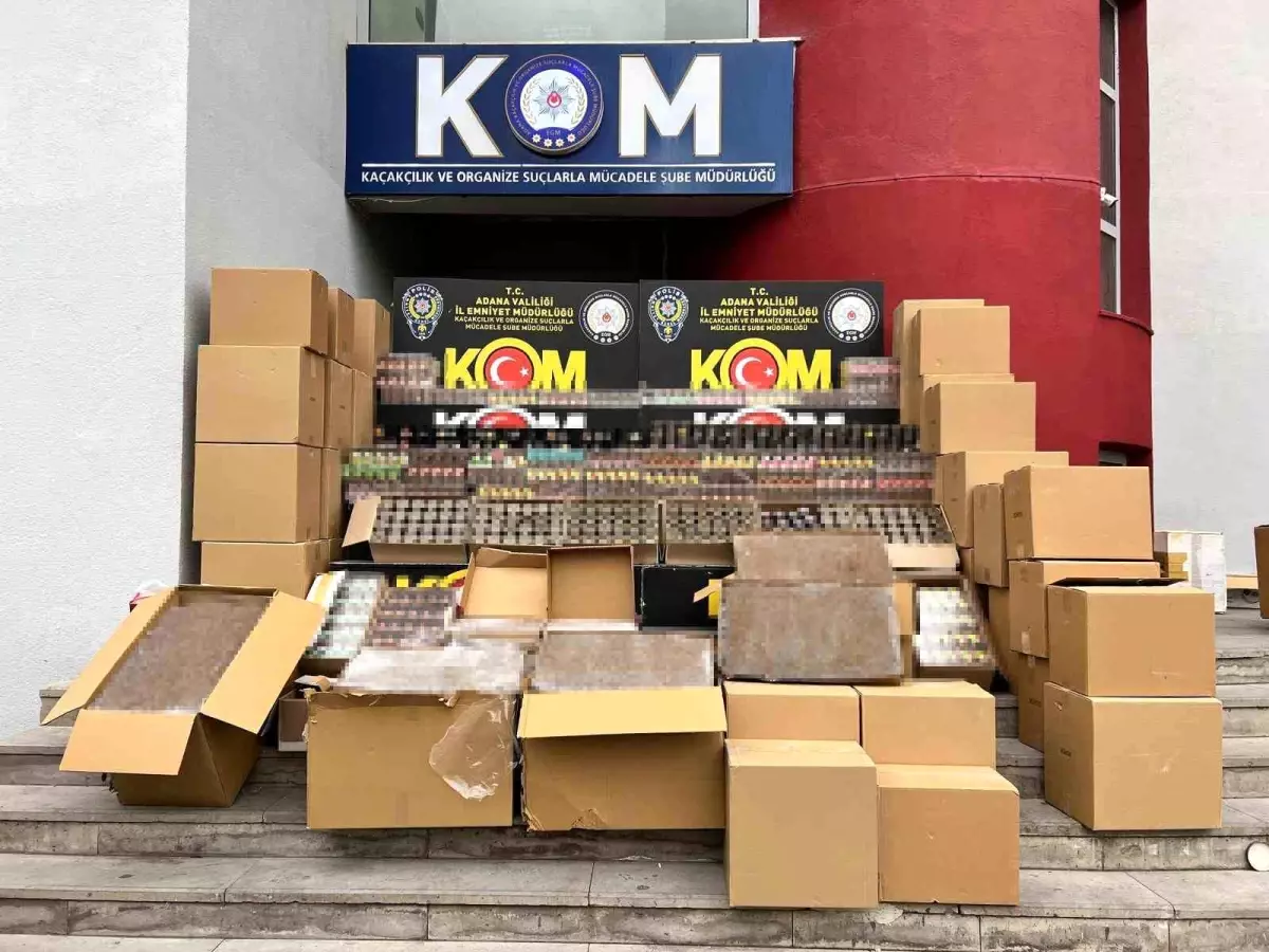 Adana'da depoda binlerce kaçak tütün ürünü ele geçirildi: 2 kişi tutuklandı