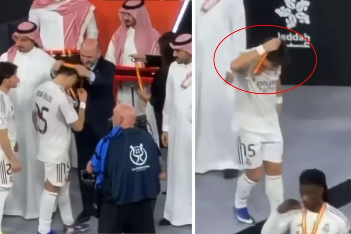 Arda Güler'den kupa törenine damga vuran hareket