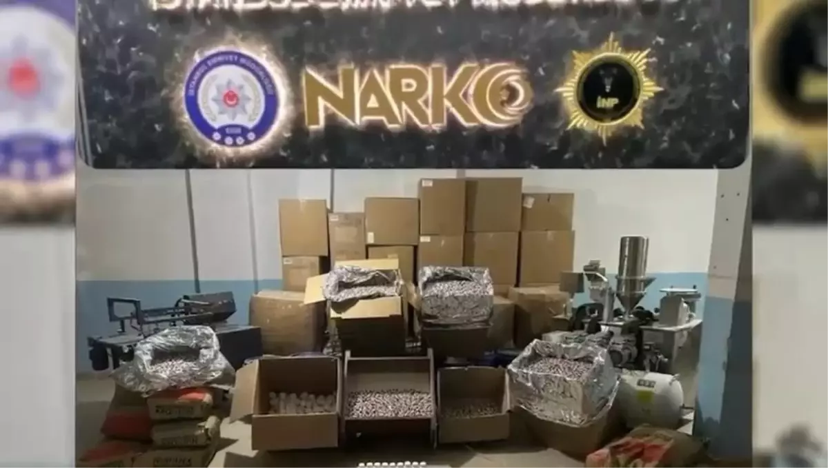 Avcılar'da uyuşturucu operasyonu: 3 milyon 350 bin adet sentetik ecza hapı ele geçirildi