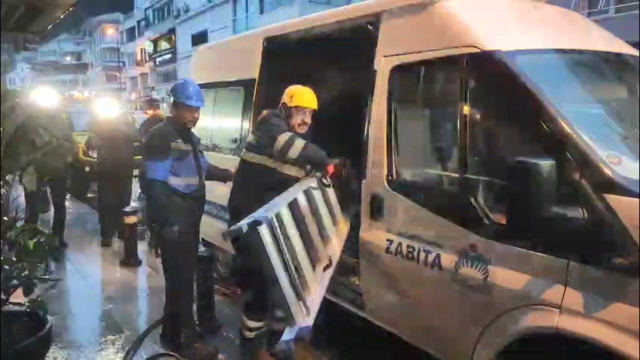 Demolition at Bebek Hotel! Teams entered the hotel in the early morning hours