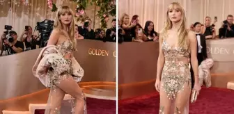 Ünlü oyuncudan ödül törenine damga vuran dekolte