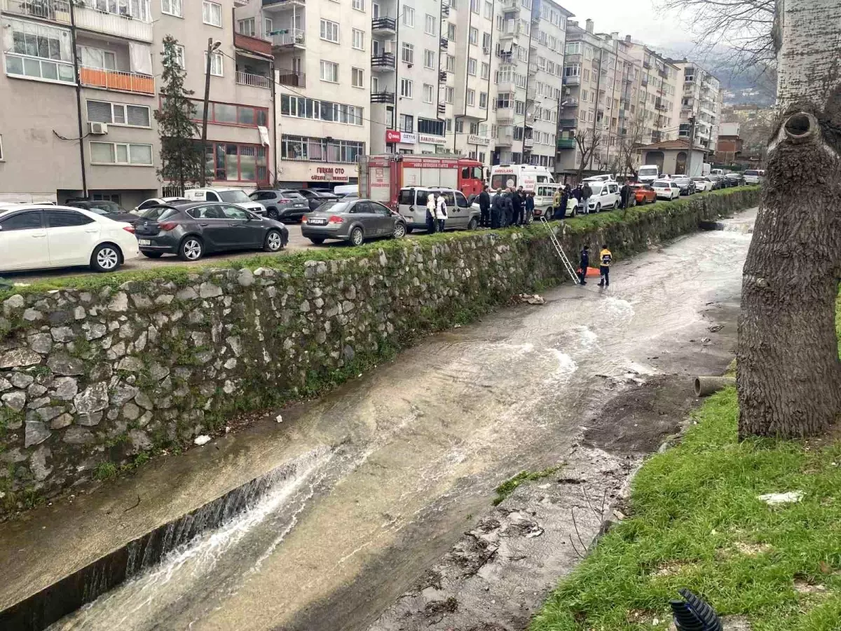 Bursa'da dereye düşen şahıs hayatını kaybetti