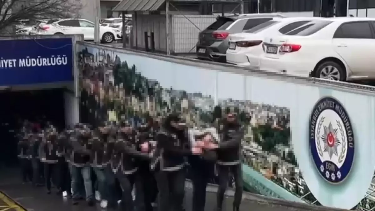 'Casperlar' suç örgütüne operasyonda gözaltına alınanlar adliyeye sevk edildi