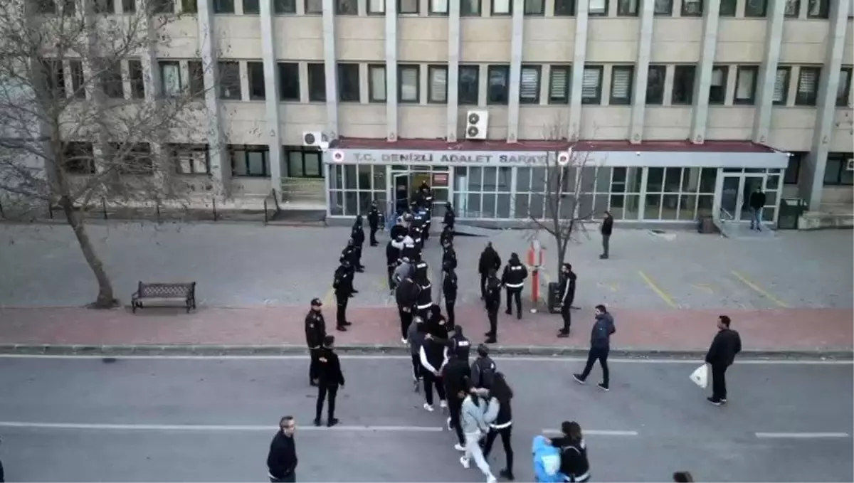 Denizli'de 31 üyesi tutuklanan suç örgütüne 2. dalga operasyon: Gözaltına alınan 17 kişiden 12'si tutuklandı