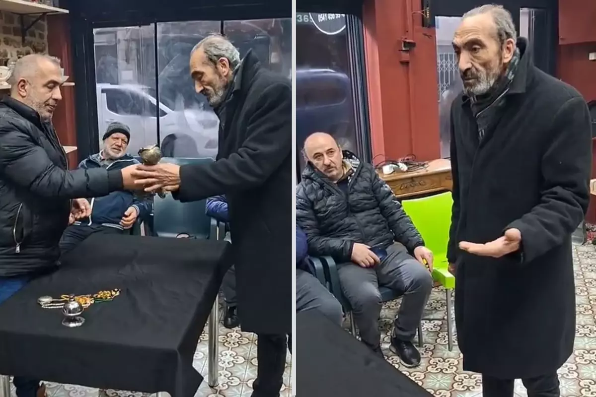 Görüntü Türkiye'den! Eşsiz parçayı peynir fiyatına alan antikacı