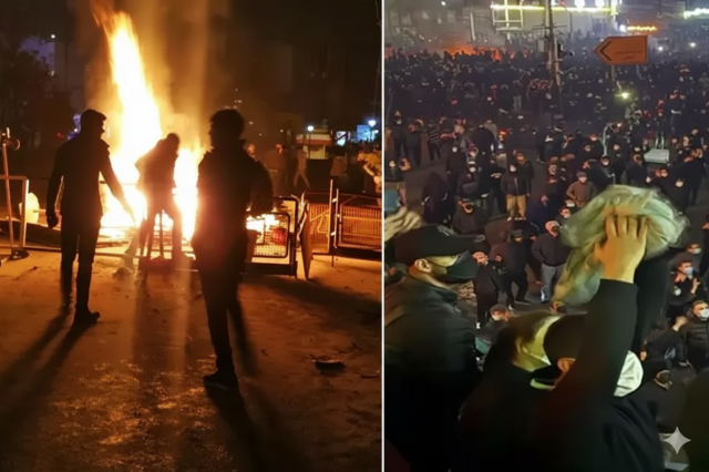 Iran state television: More than 300 shops burned during the protests in Rasht