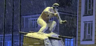 Kars'ta kar yağışı etkili oluyor