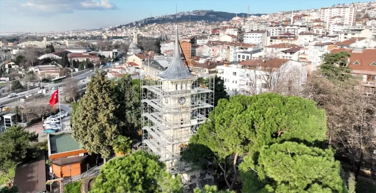 Kocaeli'nin simgelerinden tarihi saat kulesinin restorasyonunda sona gelindi