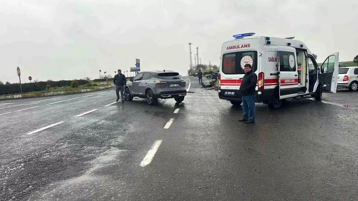 Muratlı ilçesinde trafik kazası: 1 yaralı