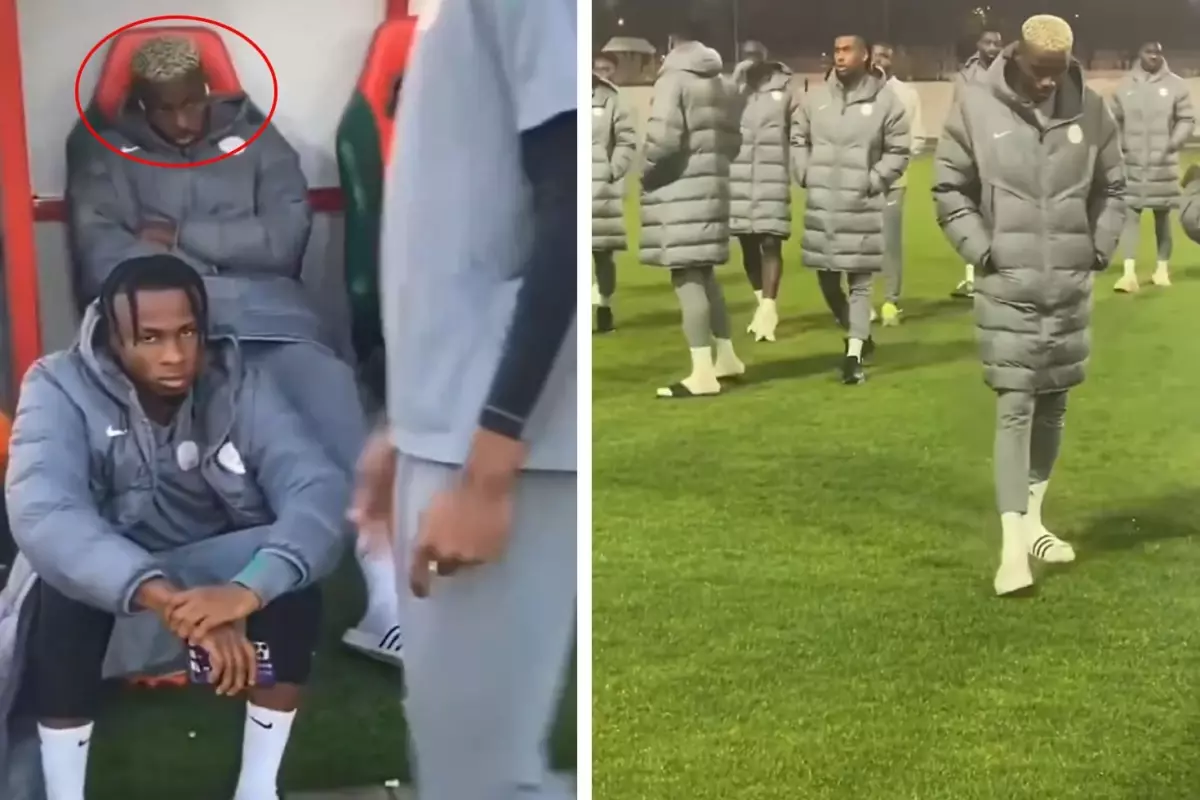 Osimhen'in son hali Galatasaray taraftarını kahretti