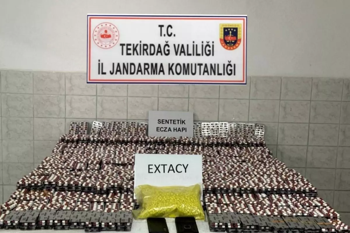 Tekirdağ'da jandarmadan büyük uyuşturucu operasyonu