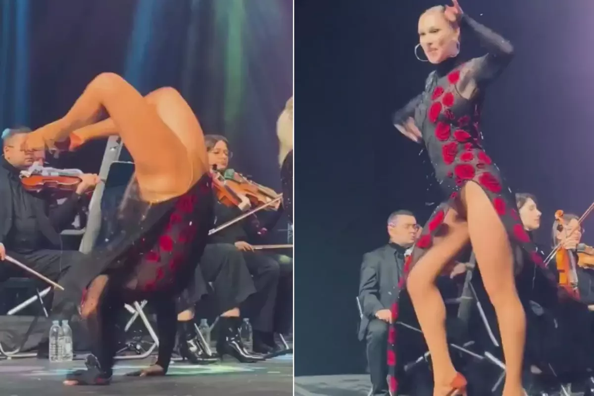 Aşkın Nur Yengi konserinin önüne geçen dansçı