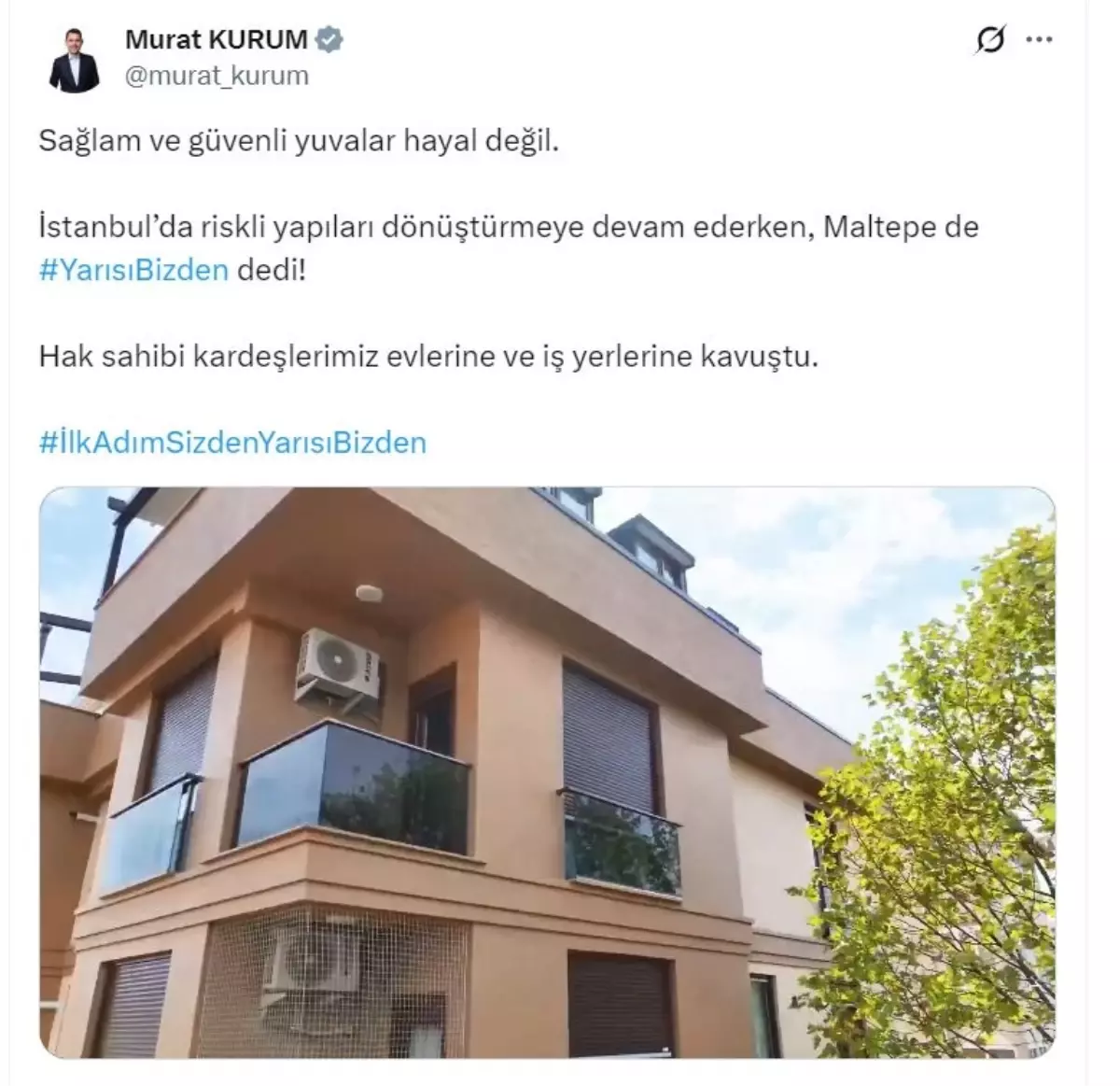 Bakan Kurum: Sağlam ve güvenli yuvalar hayal değil
