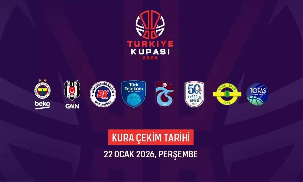 Basketbolda Türkiye Kupası'nda mücadele edecek takımlar belli oldu