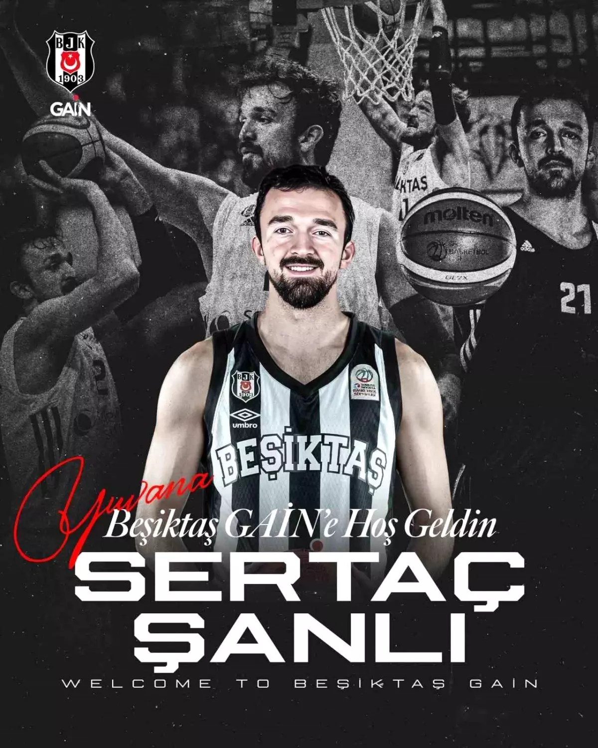Beşiktaş, milli basketbolcu Sertaç Şanlı'yı kadrosuna kattı