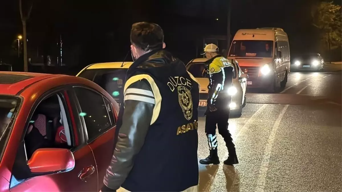 Düzce'de çeşitli suçlardan aranan 124 şahıs yakalandı