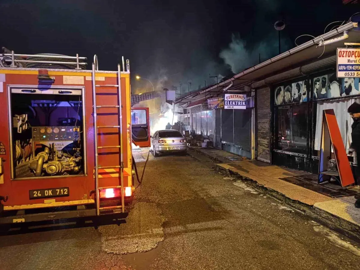 Erzincan'da ekmek fırınında yangın