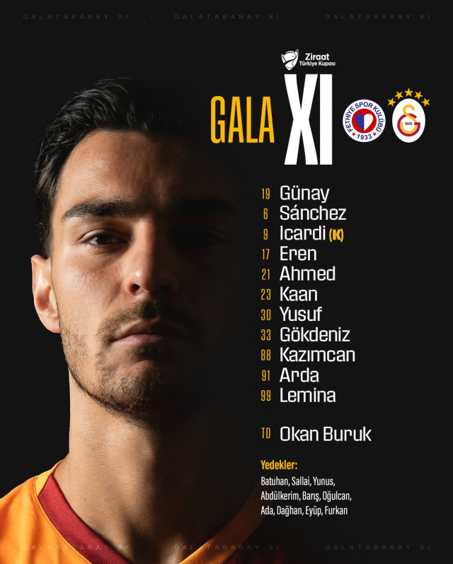 Galatasaray 11'i! Fethiyepor Galatasaray maç kadrosu ilk 11'ler belli oldu mu ZTK ? Fethiyepor GS maç kadrosu ilk 11! Galatasaray 11'i! Fethiyepor Galatasaray maç kadrosu ilk 11'ler belli oldu mu ZTK ? Fethiyepor GS maç kadrosu ilk 11!