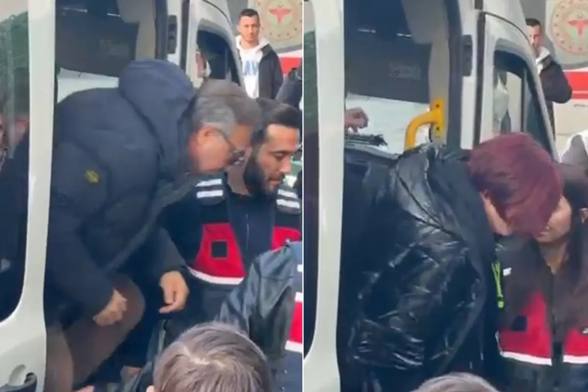 Gözaltındaki Oktay Kaynarca ve Emel Müftüoğlu'ndan ilk görüntü