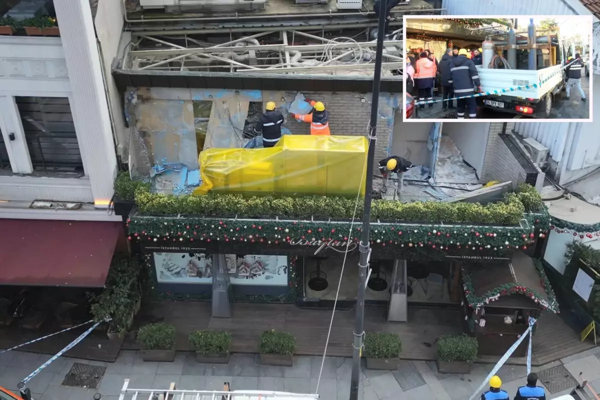 İstanbul'un en eski pastanesi Baylan'ın kaçak bölümleri yıkılıyor