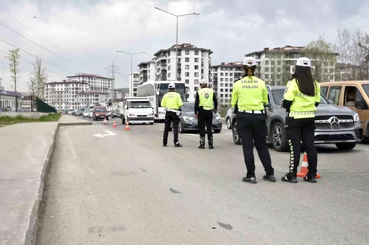Ordu'da bir haftada yaklaşık 18 bin araç ve sürücüsü denetlendi