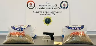 Samsun'da çantanın içine gizlenmiş 2 kilo sentetik uyuşturucu ele geçirildi