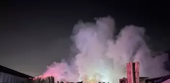 Bursa'da ahşap palet fabrikasında çıkan yangın söndürüldü