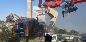İnşaat vinci trenin üzerine devrildi! 22 kişi öldü, onlarca yaralı var