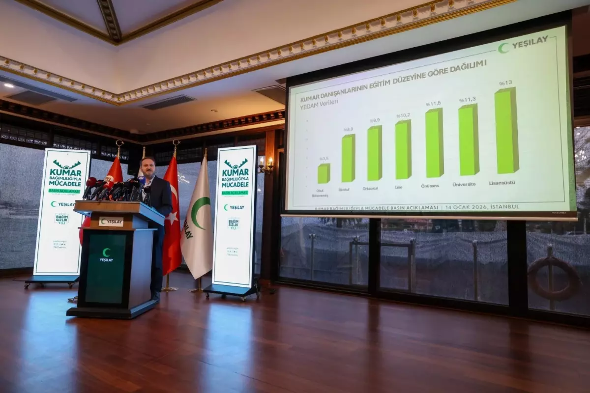 Yeşilay Genel Başkanı Dinç: Kumarla alakalı 2019 yılında 37, 2025'te ise 5 bin 748 başvuru aldık