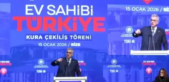 Bakan Memişoğlu, Rize'de 'Ev Sahibi Türkiye Kura Çekim Töreni'nde konuştu Açıklaması