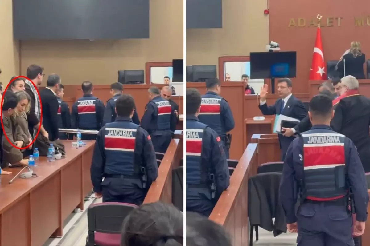 Dilek İmamoğlu'nun mahkeme salonundaki görüntüsü olay oldu