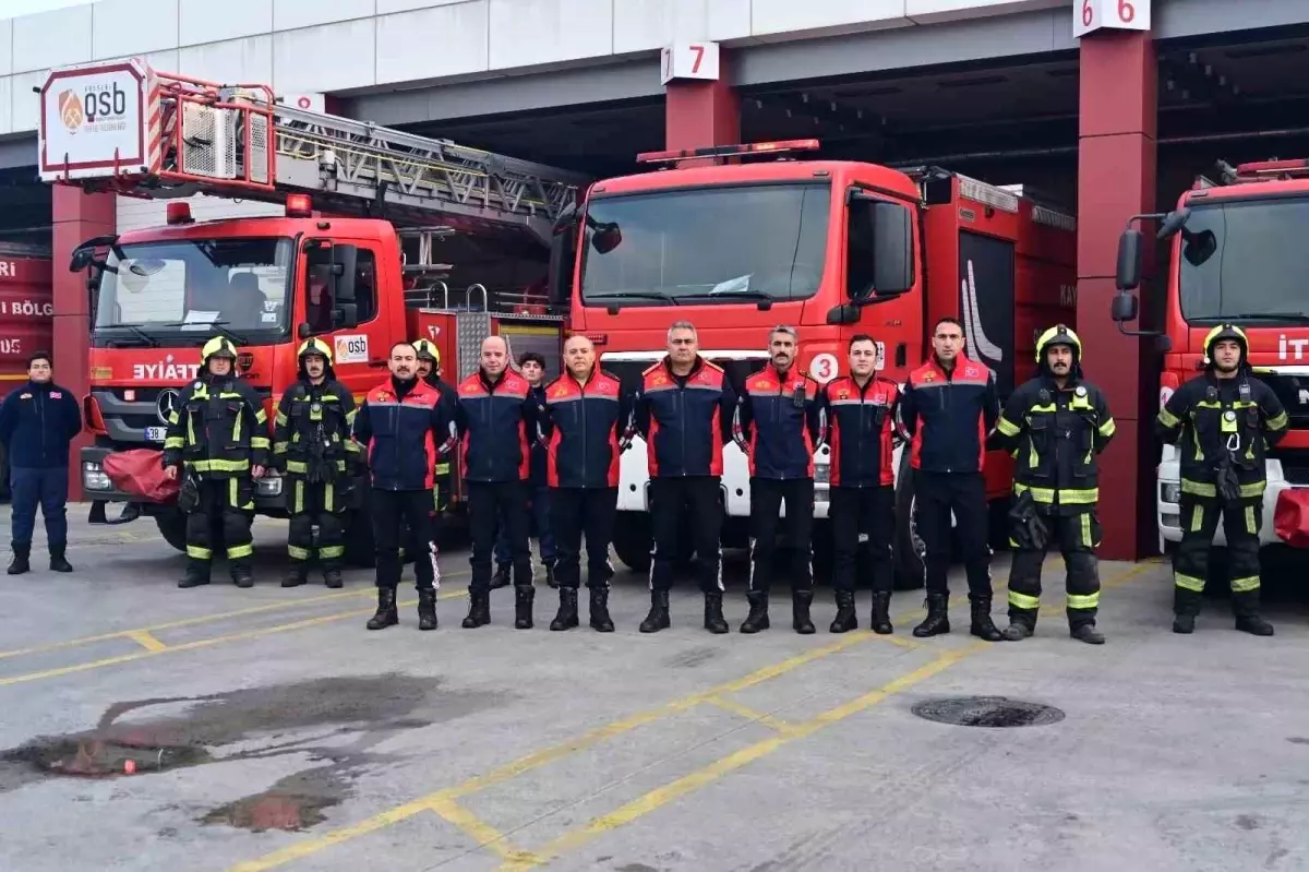 Kayseri OSB İtfaiyesi 2025'te bin 435 olaya müdahale etti