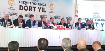 KKTC Başbakanı Üstel 'Halka Hizmet Yolunda Dört Yıl' toplantısı düzenledi