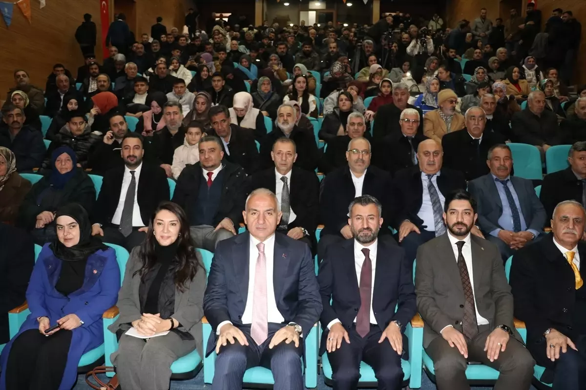 Kültür ve Turizm Bakanı Ersoy, Ağrı'da konuştu Açıklaması