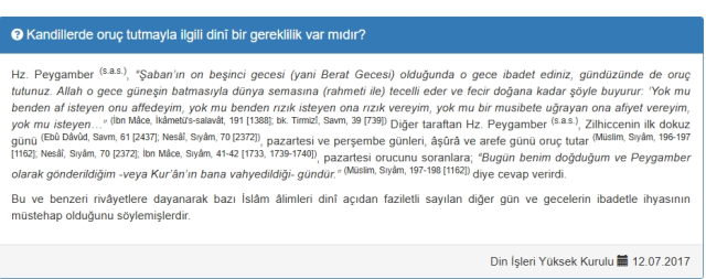 Miraç Kandili'nde oruç tutulur mu (DİYANET)? Miraç Kandili'nde oruç tutulur mu (DİYANET)?