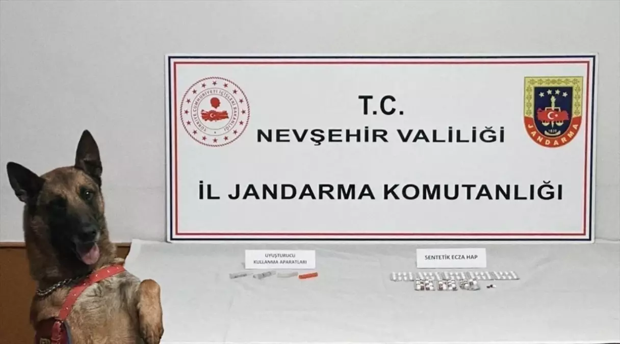 Nevşehir'de iki otomobilde sentetik uyuşturucu hap ele geçirildi