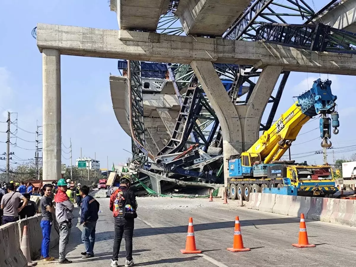 Tayland'da son 24 saat içinde ikinci vinç kazası: 2 ölü, 5 yaralı