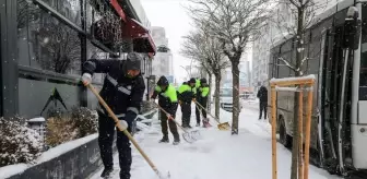 Van'da etkili olan kar ulaşımı aksattı
