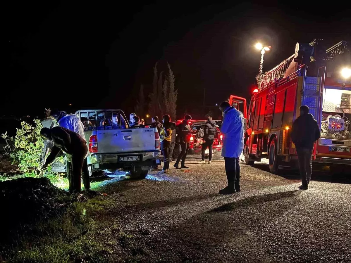 Antalya'da araç içinde yanmış ceset olayında 4 gözaltı