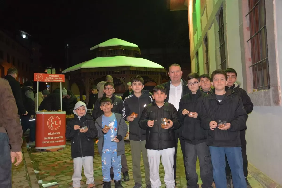 Kavak'ta Miraç Kandili idrak edildi