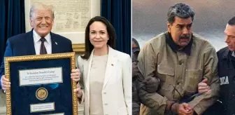 Machado kendisine verilen Nobel Barış ödülünü Trump'a sundu