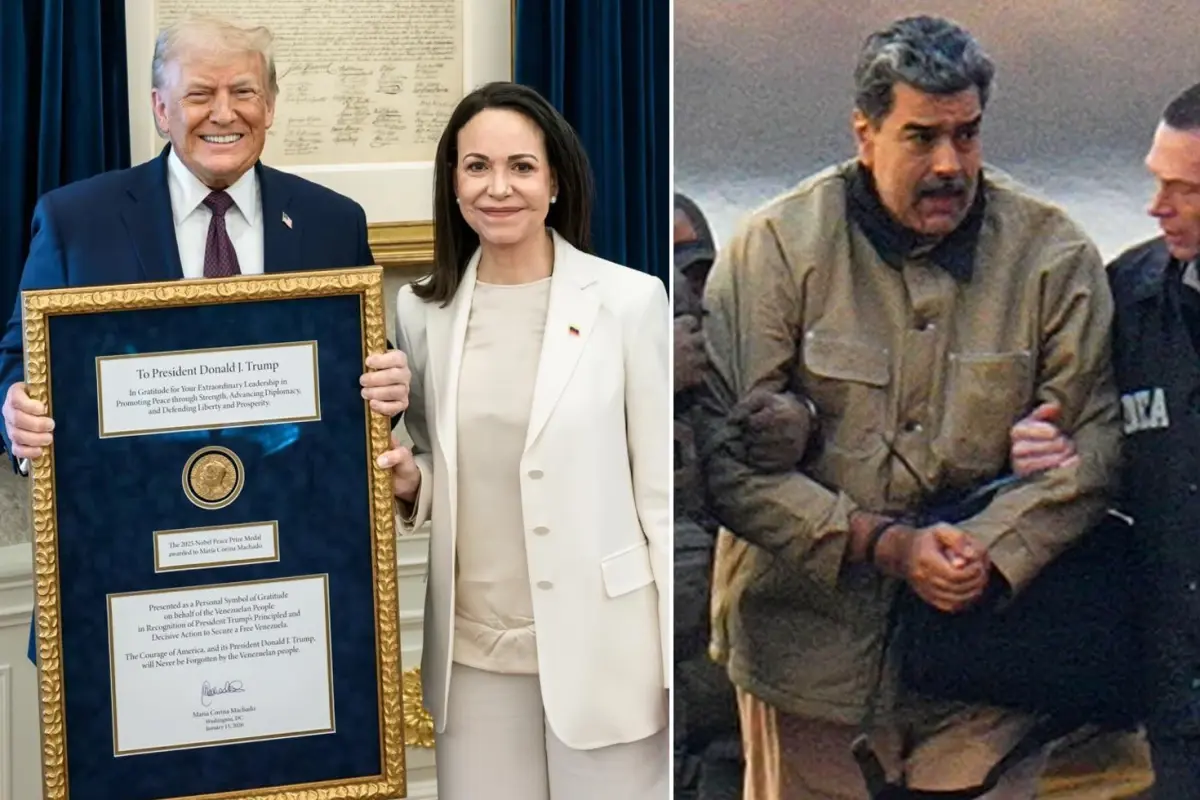 Machado kendisine verilen Nobel Barış ödülünü Trump'a sundu